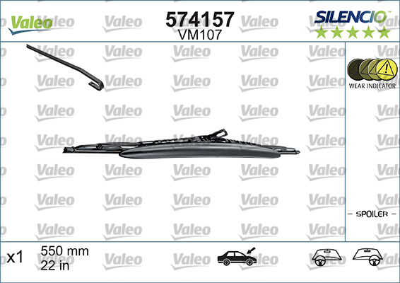 Wiper Blade - 574157 VALEO